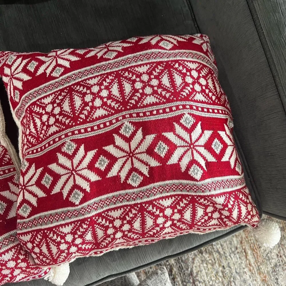 Joann Festive Reversible Knit Pillows